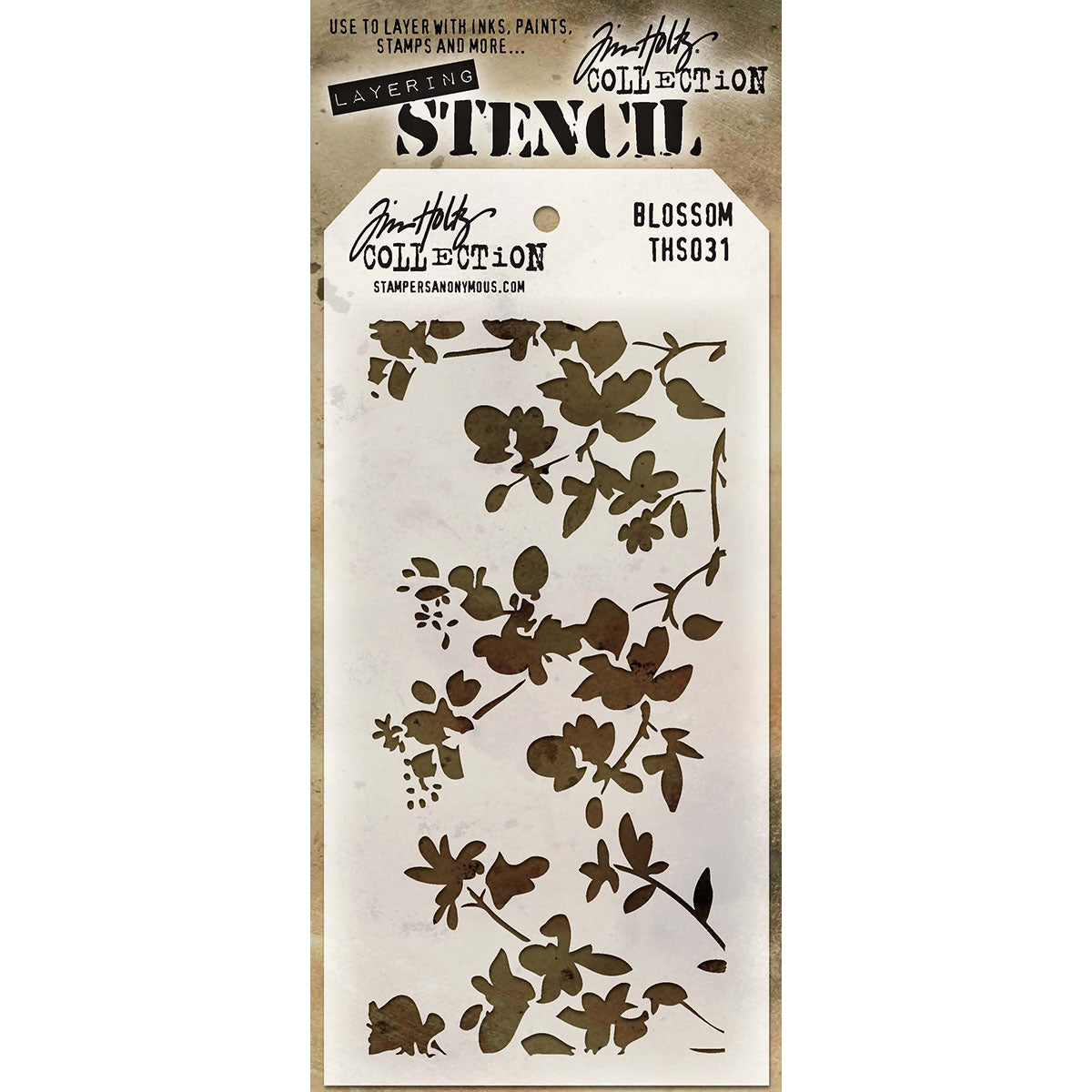 Tim Holtz Layered Stencil 4.125"X8.5"-Splatters