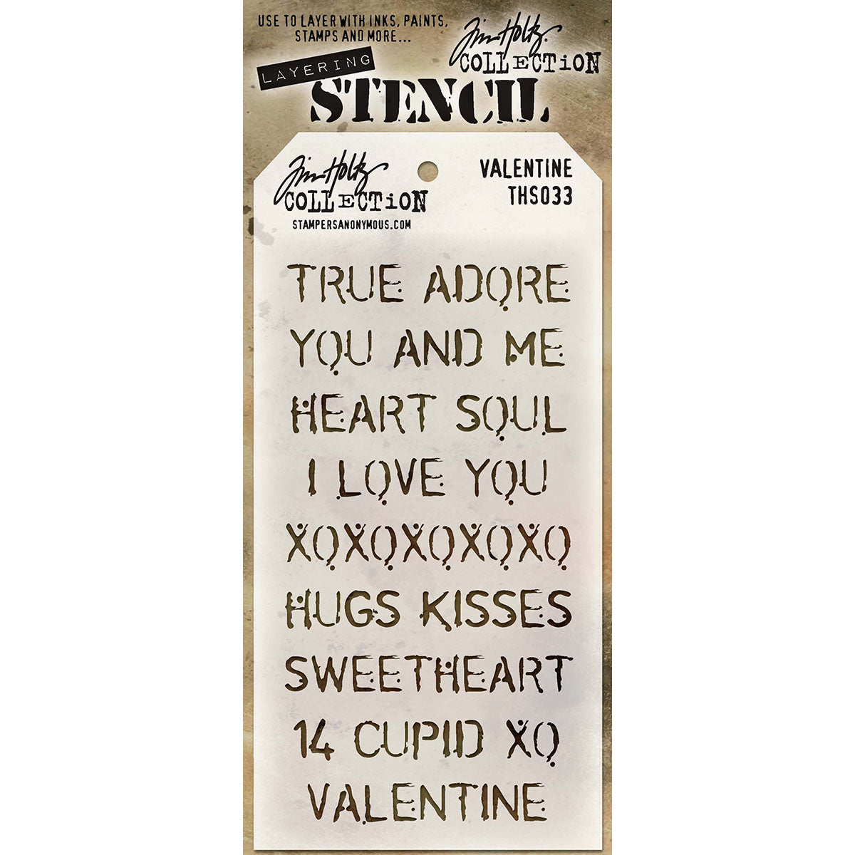 Tim Holtz Layered Stencil 4.125"X8.5"-Splatters