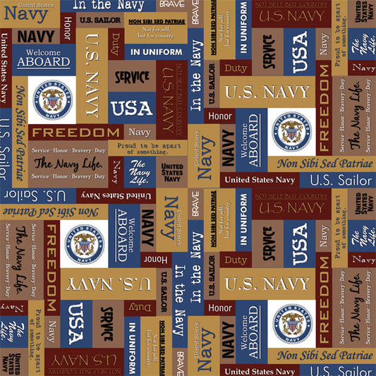 Navy Squares Paper