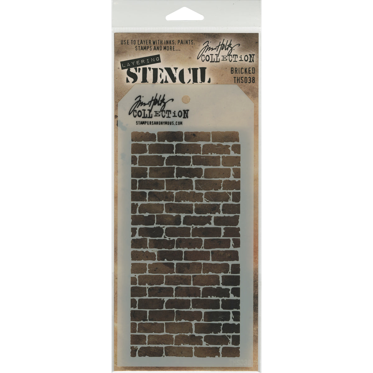 Tim Holtz Layered Stencil 4.125"X8.5"-