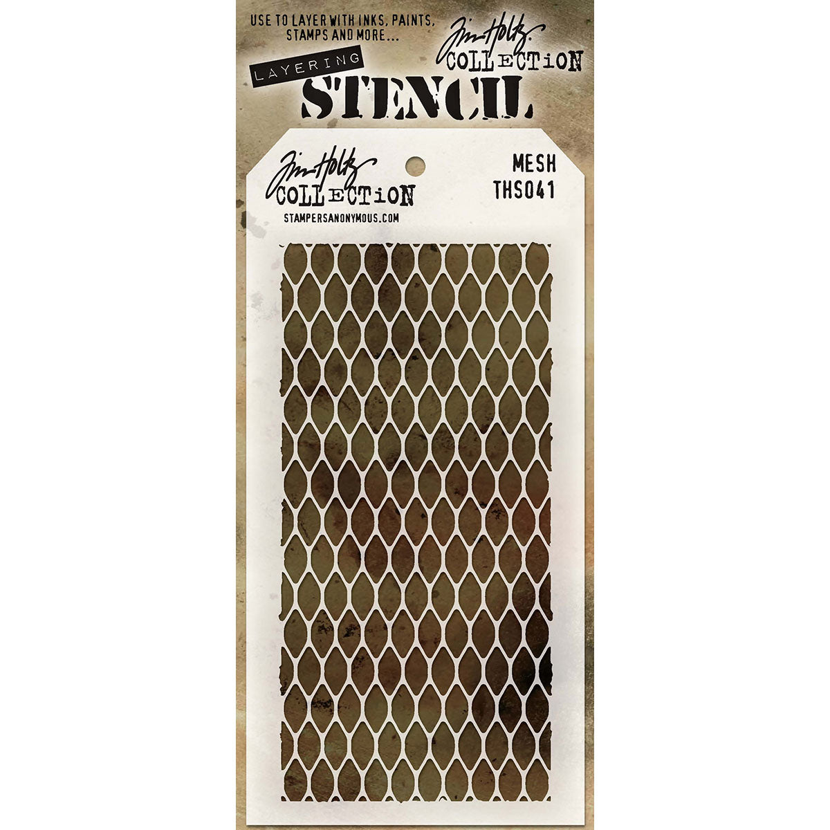 Tim Holtz Layered Stencil 4.125"X8.5"-Splatters