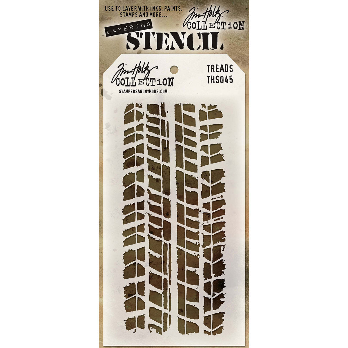 Tim Holtz Layered Stencil 4.125"X8.5"-Splatters