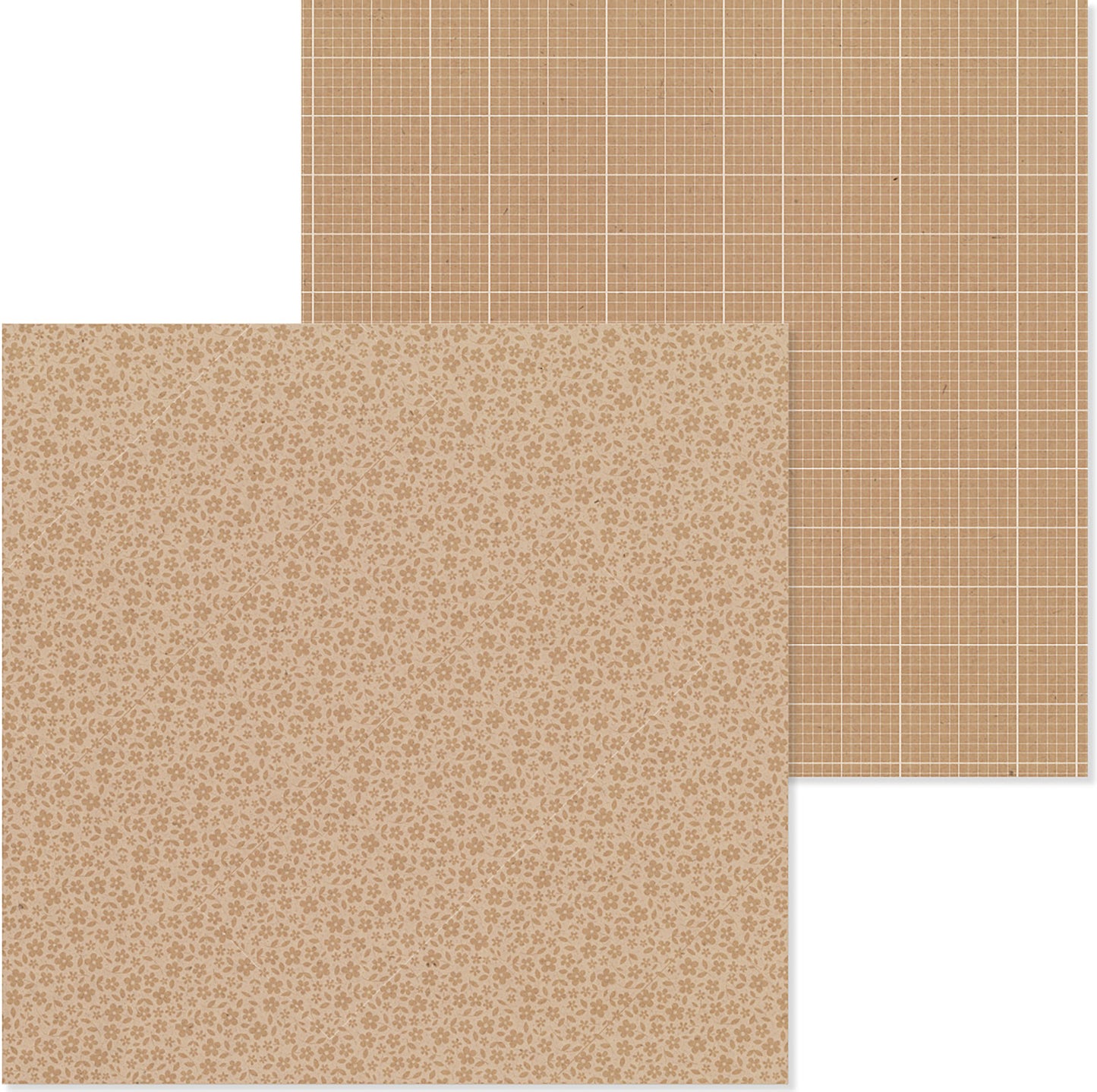 Doodlebug Petite Prints Floral/Graph Cardstock 12"X12"- Select Style