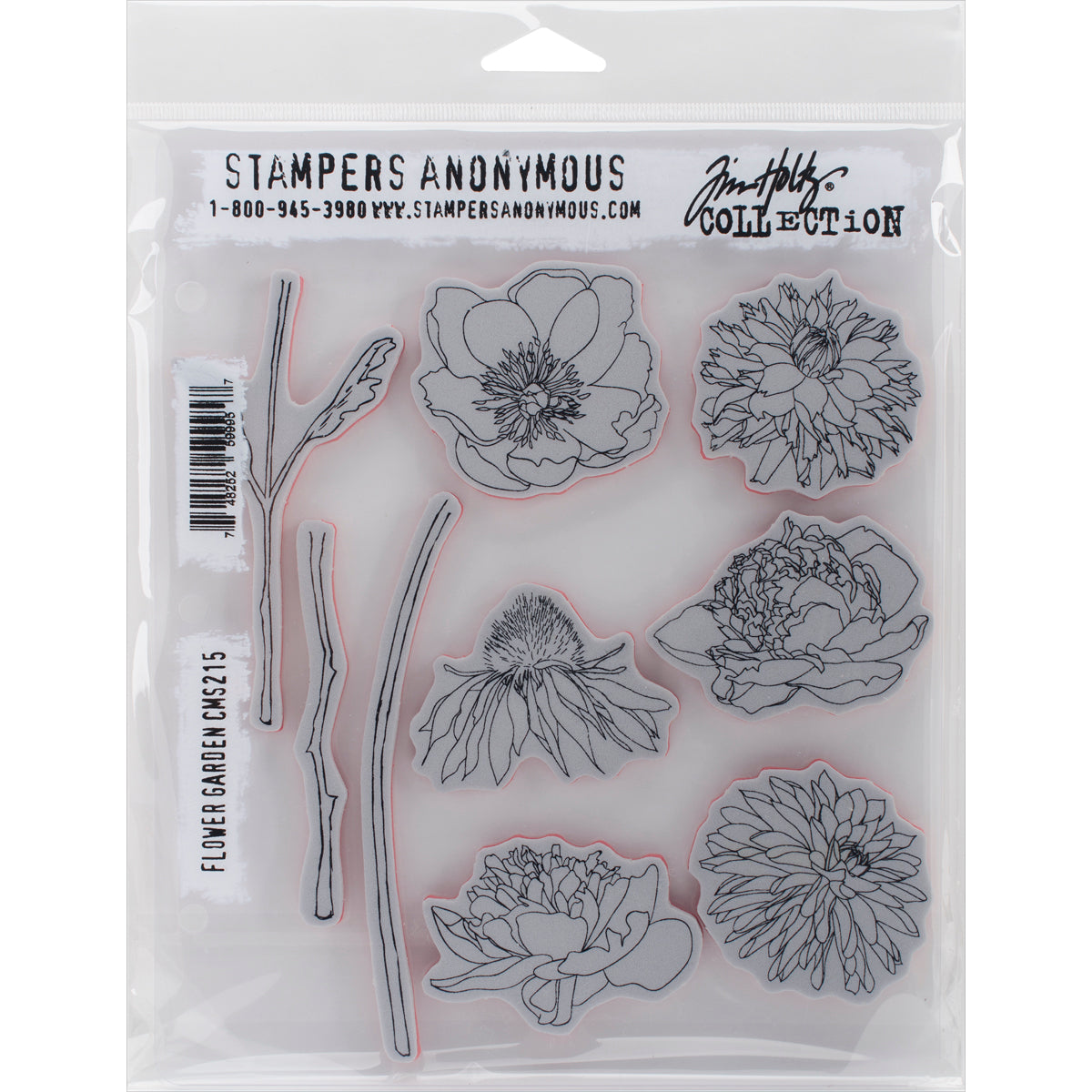 Tim Holtz Cling Stamps 7"X8.5"-