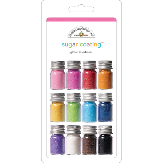 Sugar Coating Fine Glitter Assortment 5g 12/Pkg-Assorted