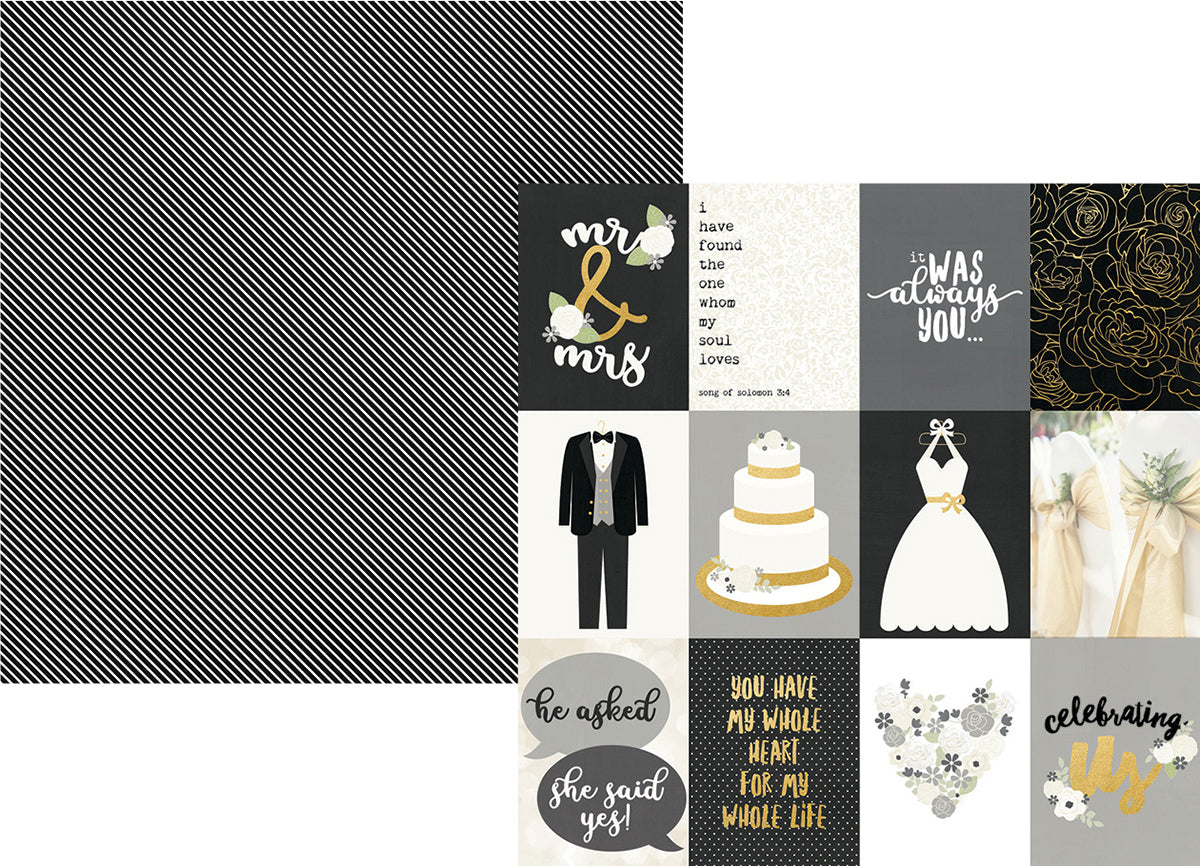 Always & Forever Specialty Cardstock 12"X12"-3"X4" Elements