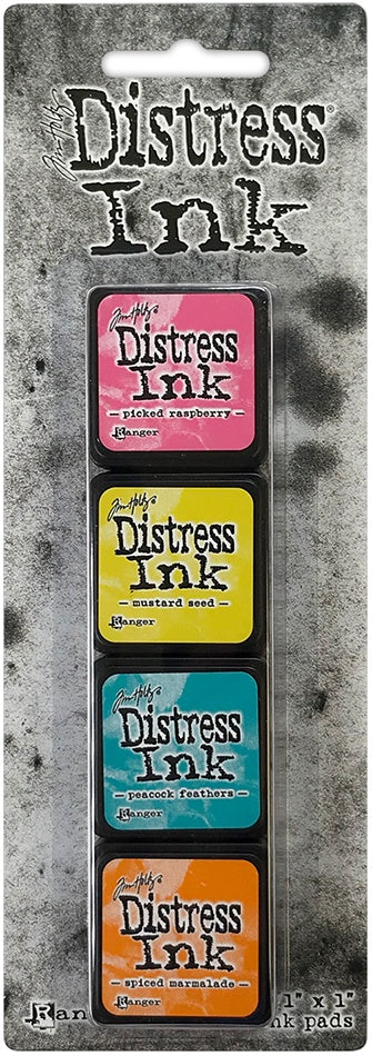 Tim Holtz Distress Mini Ink Pads 4/Pkg-Kit 18