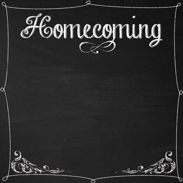 Homecoming Chalkboard Paper