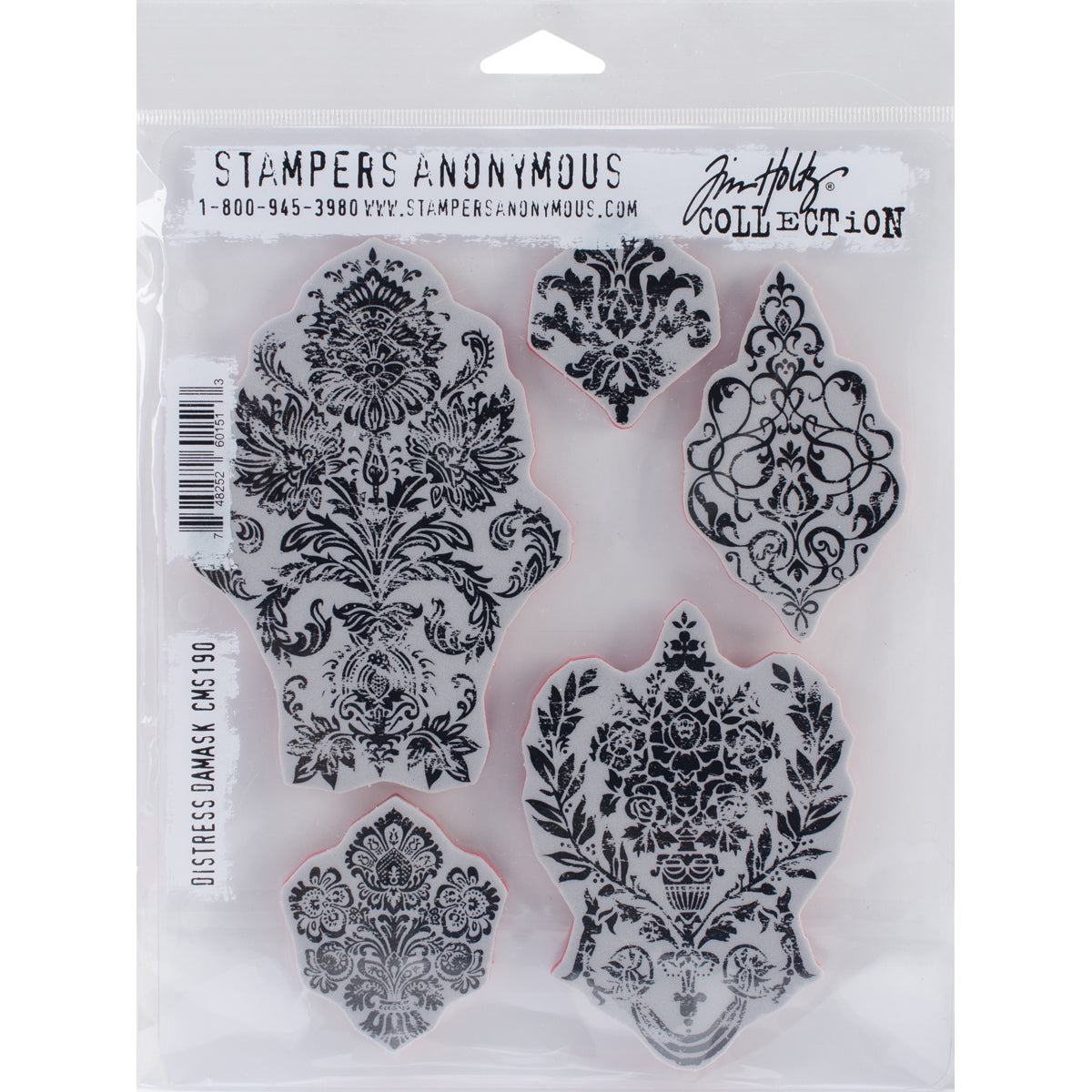 Tim Holtz Cling Stamps 7"X8.5"-