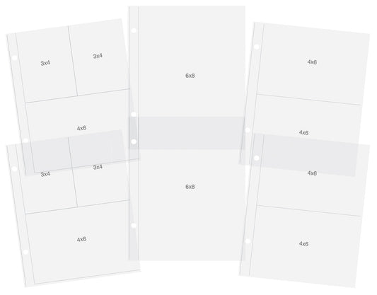 Simple Stories Sn@p! Pocket Pages For 6"X8" Binders 12/Pkg-Variety Pack