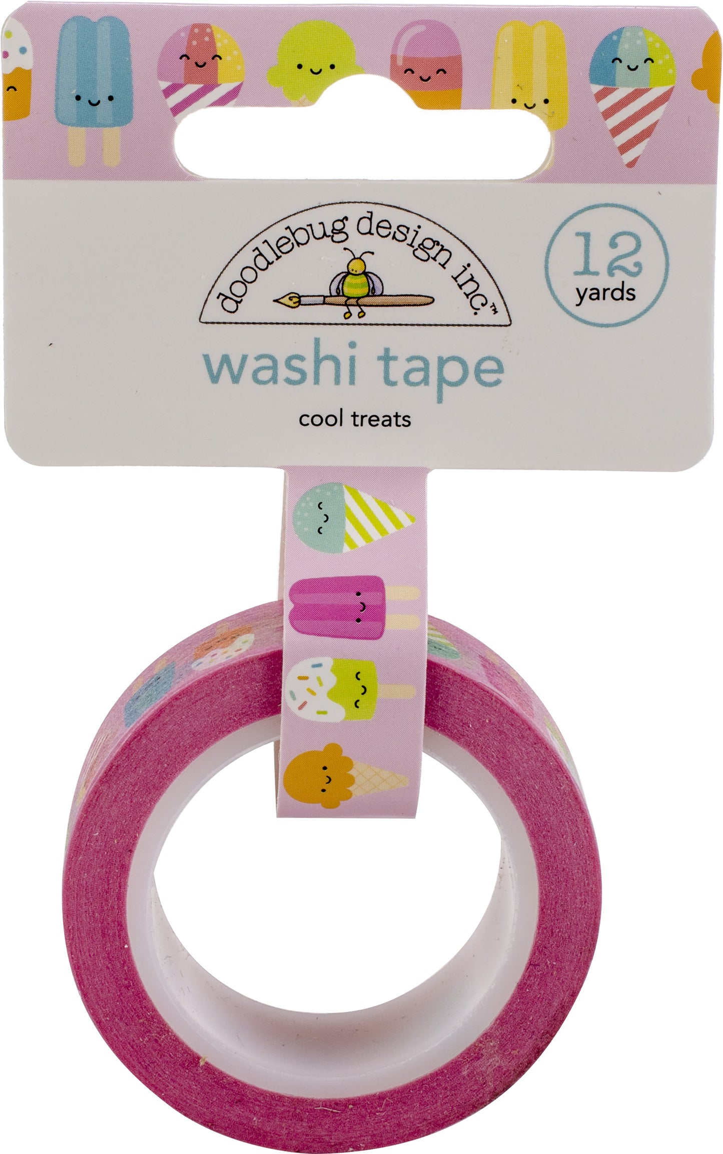 Doodlebug Washi Tape 15mmX12yd-Cool Treats