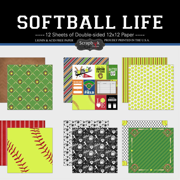 Softball Life Paper Set