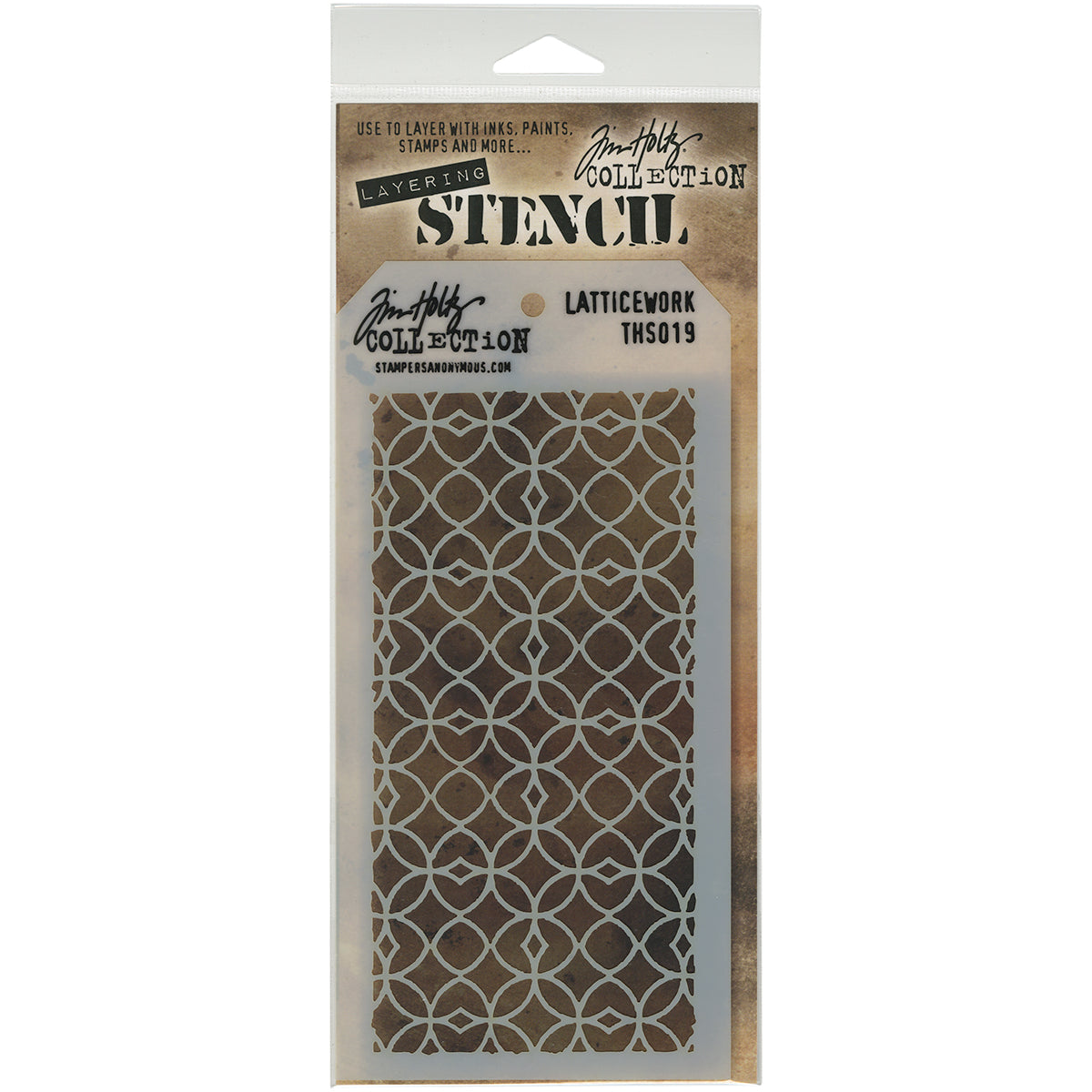 Tim Holtz Layered Stencil 4.125"X8.5"-Splatters