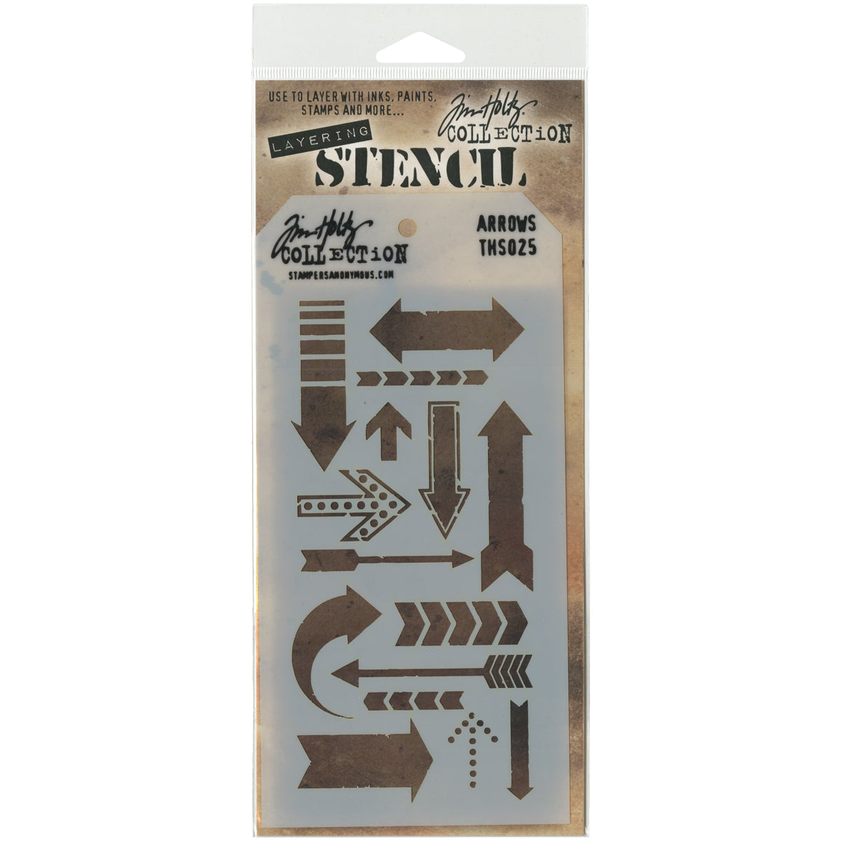 Tim Holtz Layered Stencil 4.125"X8.5"-Splatters