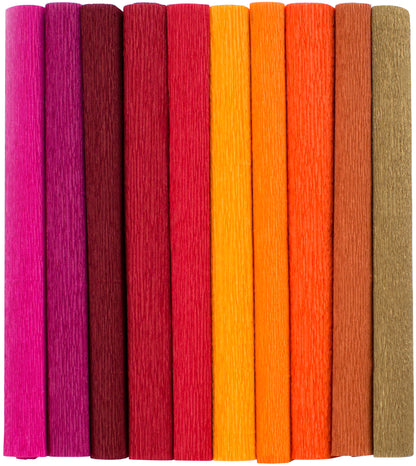 Heavy Crepe Paper 10/Pkg-Tropical Garden