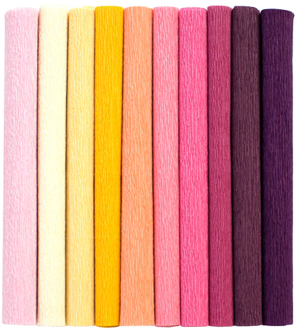 Heavy Crepe Paper 10/Pkg-English Garden