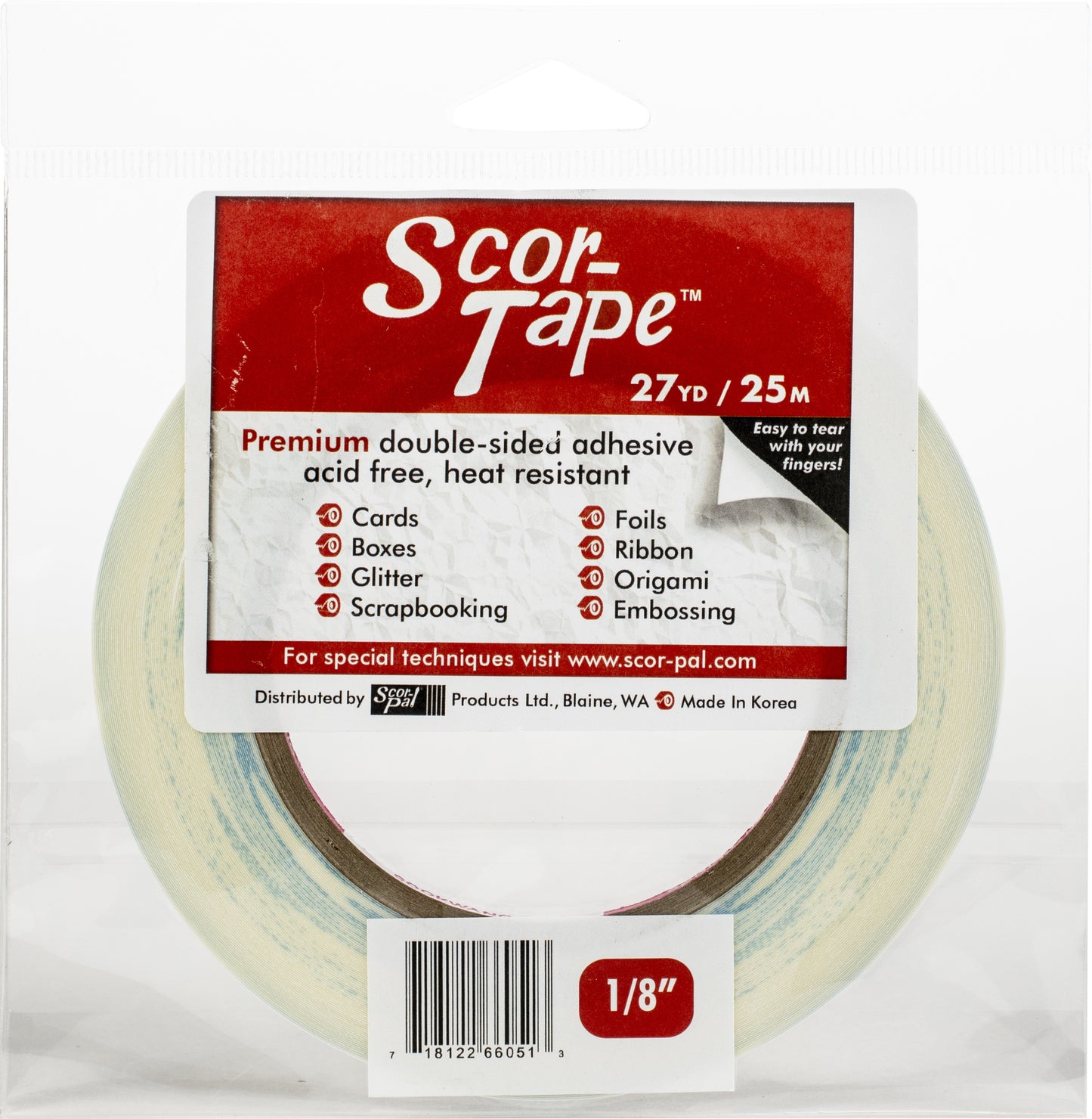 Scor-Tape-.125"X27yd