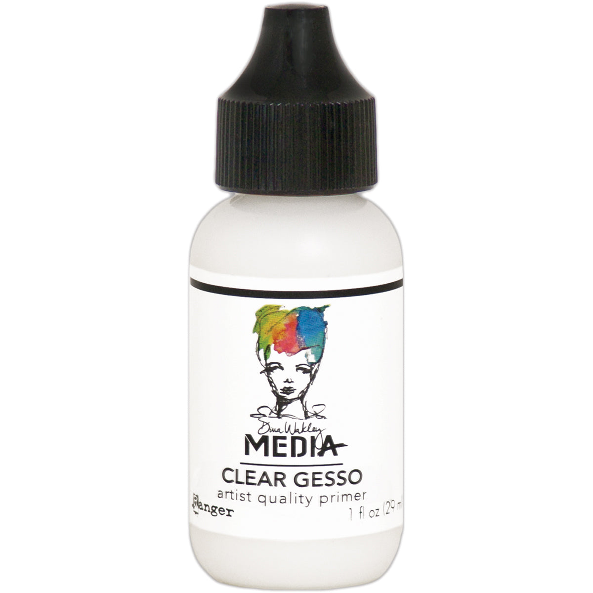 Dina Wakley Media Gesso 1oz Tube-Clear