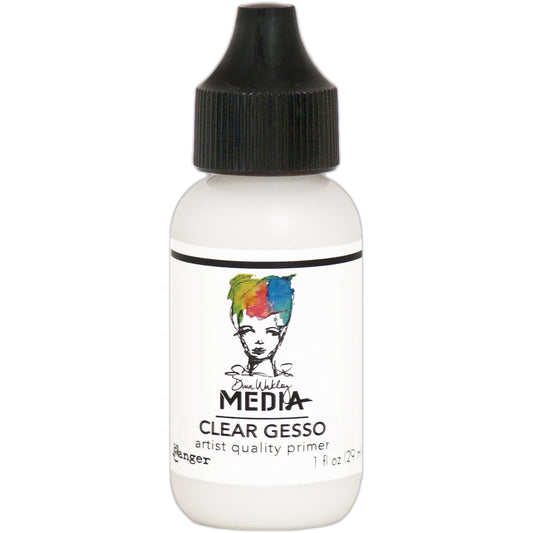 Dina Wakley Media Gesso 1oz Tube-Clear