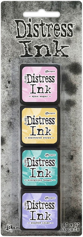 Tim Holtz Distress Mini Ink Pads 4/Pkg-Kit 18