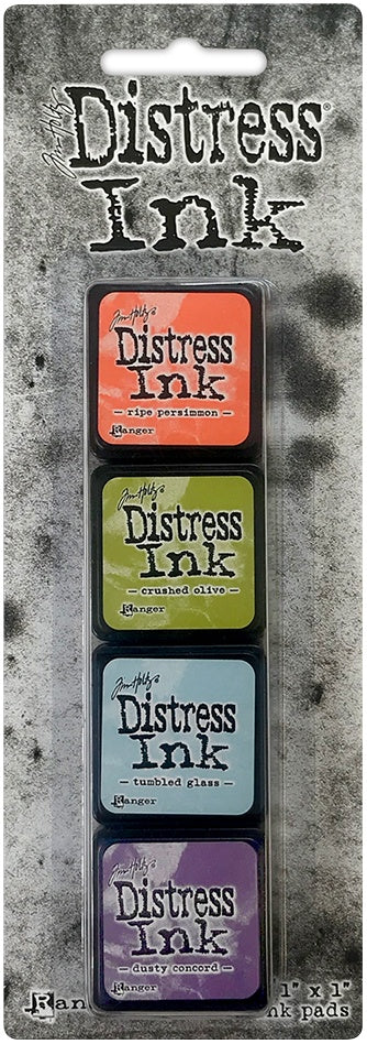 Tim Holtz Distress Mini Ink Pads 4/Pkg-Kit 18