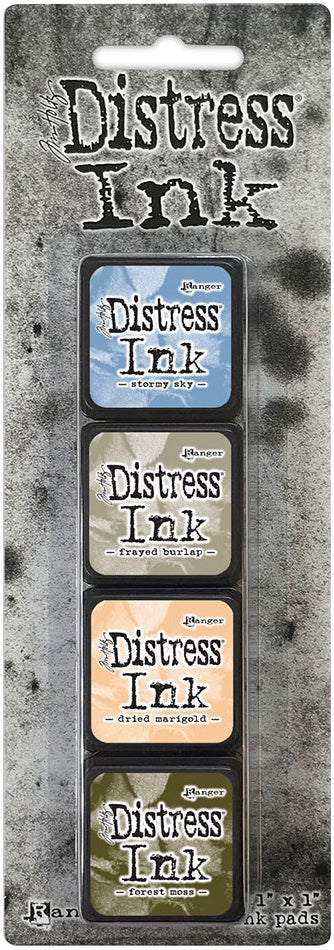 Tim Holtz Distress Mini Ink Pads 4/Pkg-Kit 18