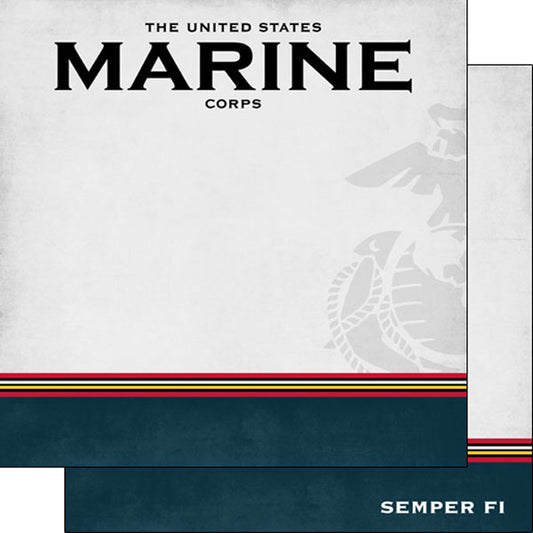 Marines Border Stripe DS Paper