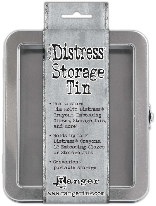 Tim Holtz Distress Crayon Tin - Empty-Holds Up to 34 Distress Crayons