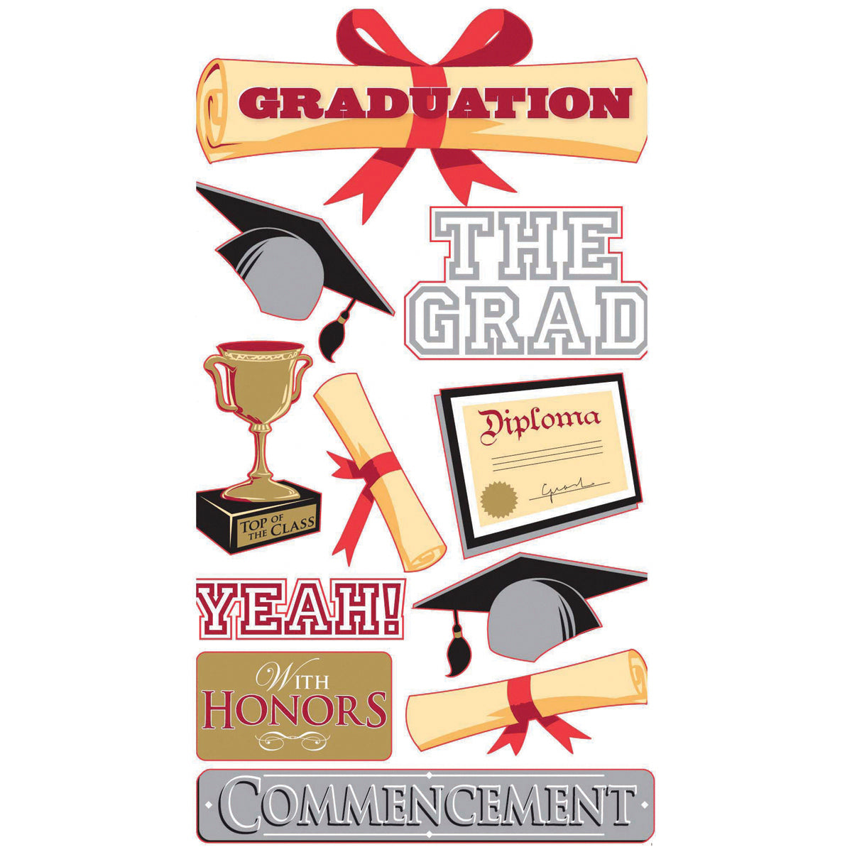 Sticko Dimensional Stickers-The Grad