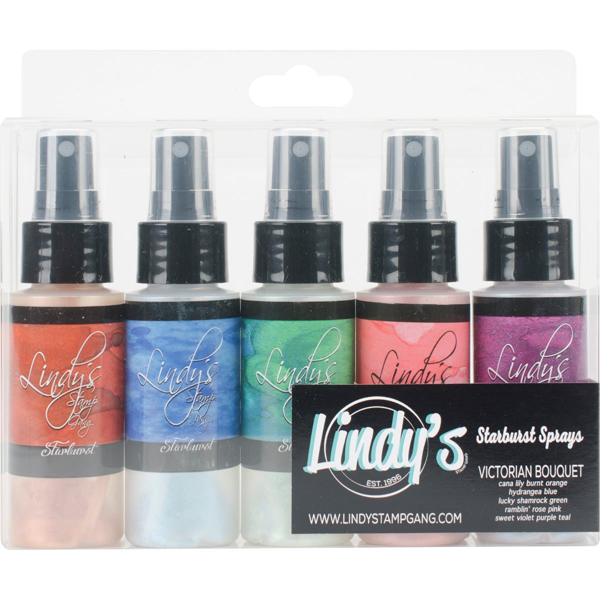 Lindy's Stamp Gang Starburst Sprays 2oz 5/Pkg-Select Style