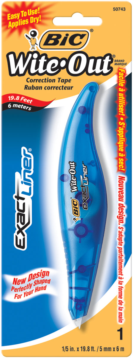 BIC Wite-Out Exact Liner Correction Tape-.2"X19.8'
