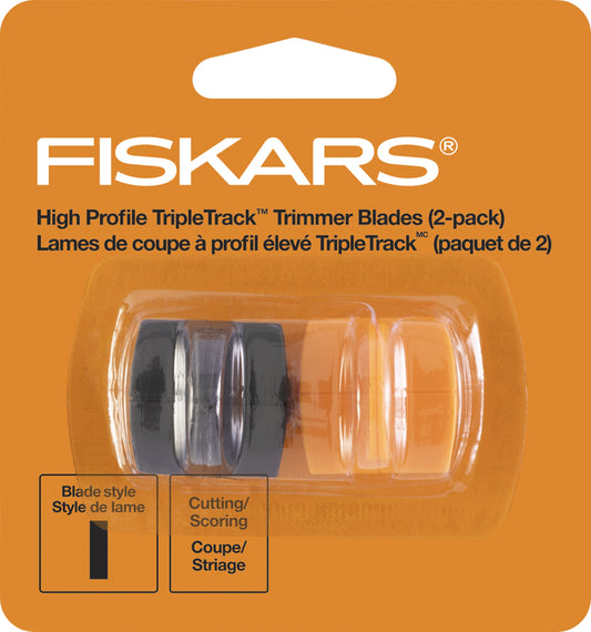 Fiskars TripleTrack High-Profile Replacement Blades 2/Pkg-Straight & Scoring, Style I