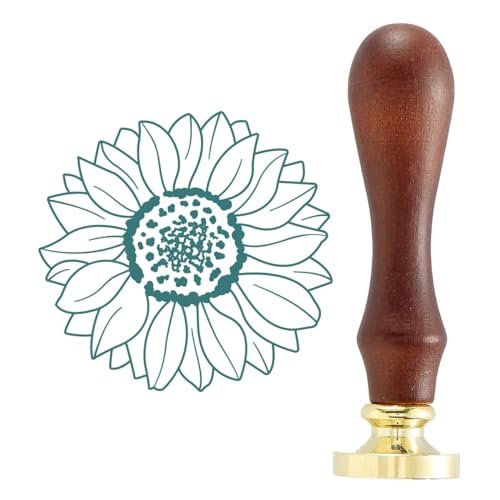 Spellbinders Sunflower Wax Seal Stamp from the Serenade of Autumn Collection