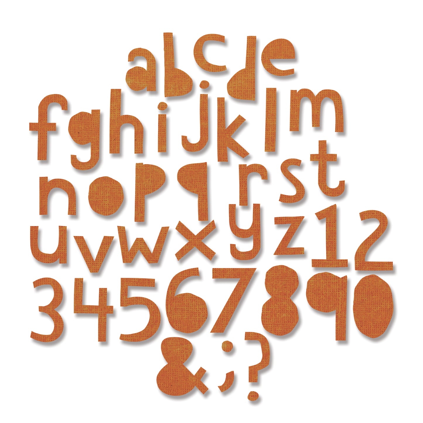 Sizzix Thinlits Dies By Tim Holtz 102/Pkg-Alphanumeric, Cutout Lower .75" Tall