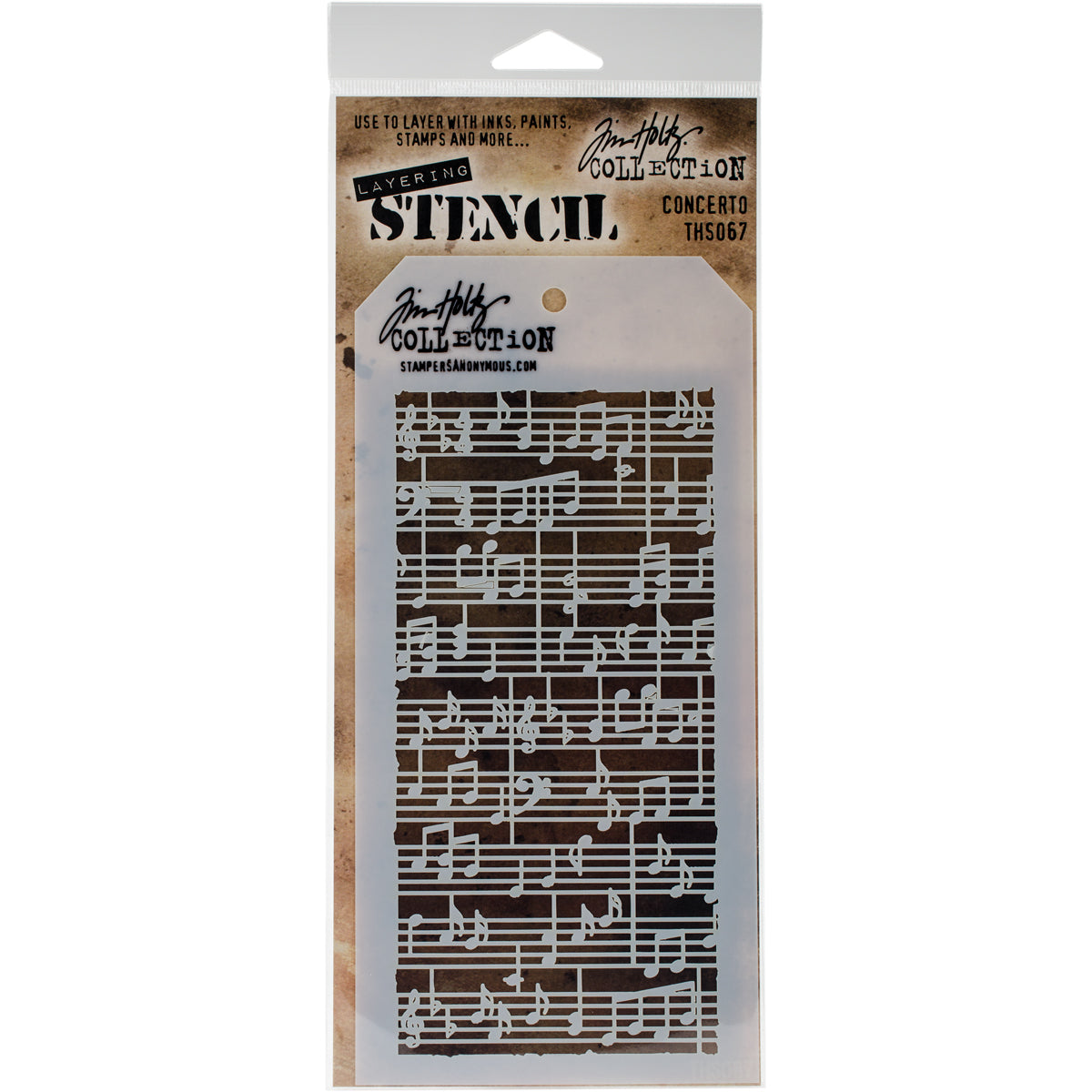 Tim Holtz Layered Stencil 4.125"X8.5"-Splatters