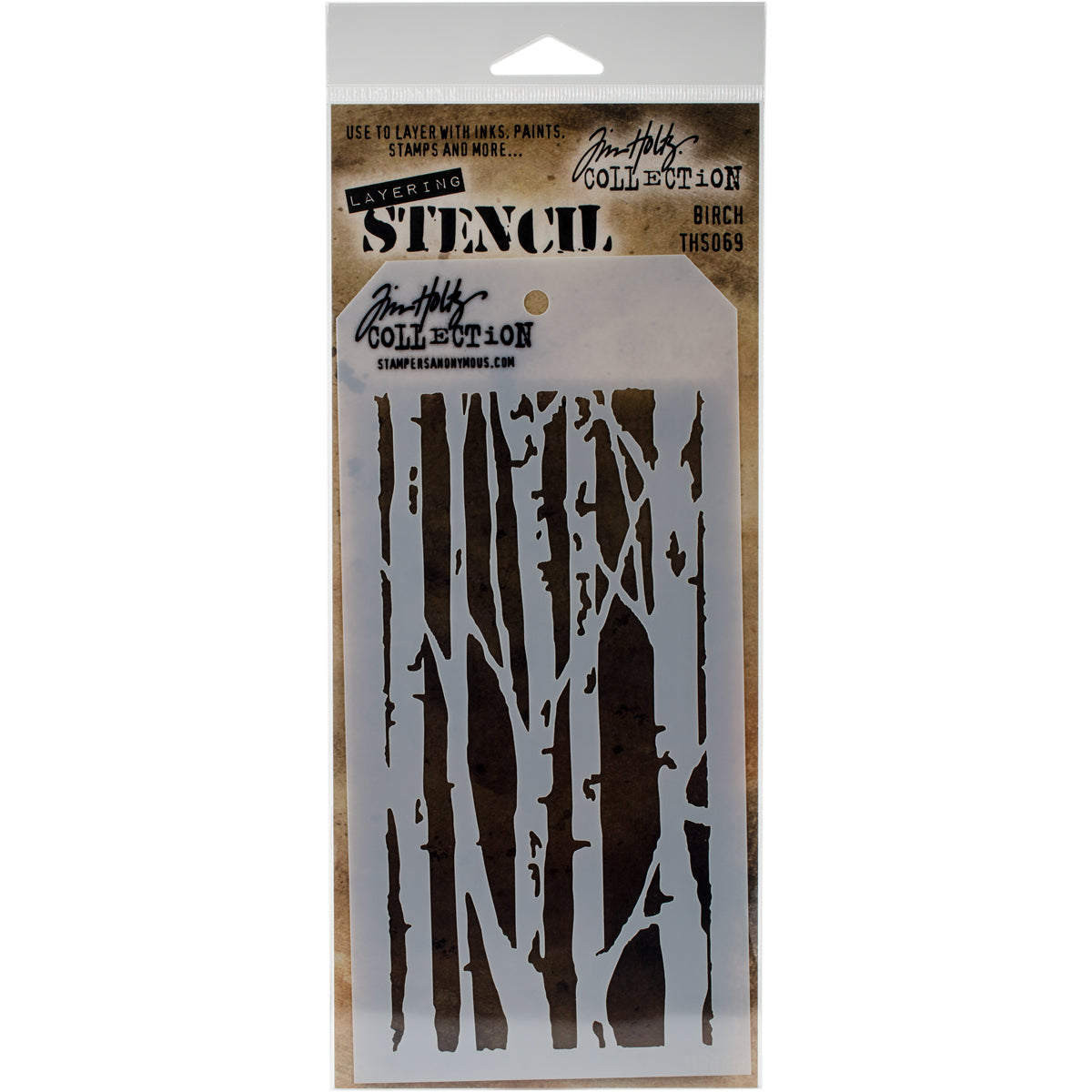 Tim Holtz Layered Stencil 4.125"X8.5"-Splatters