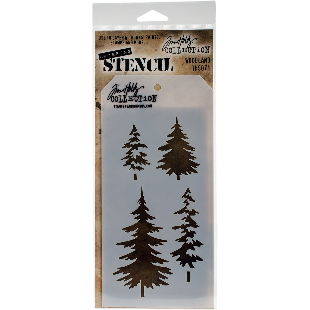 Tim Holtz Layered Stencil 4.125"X8.5"-