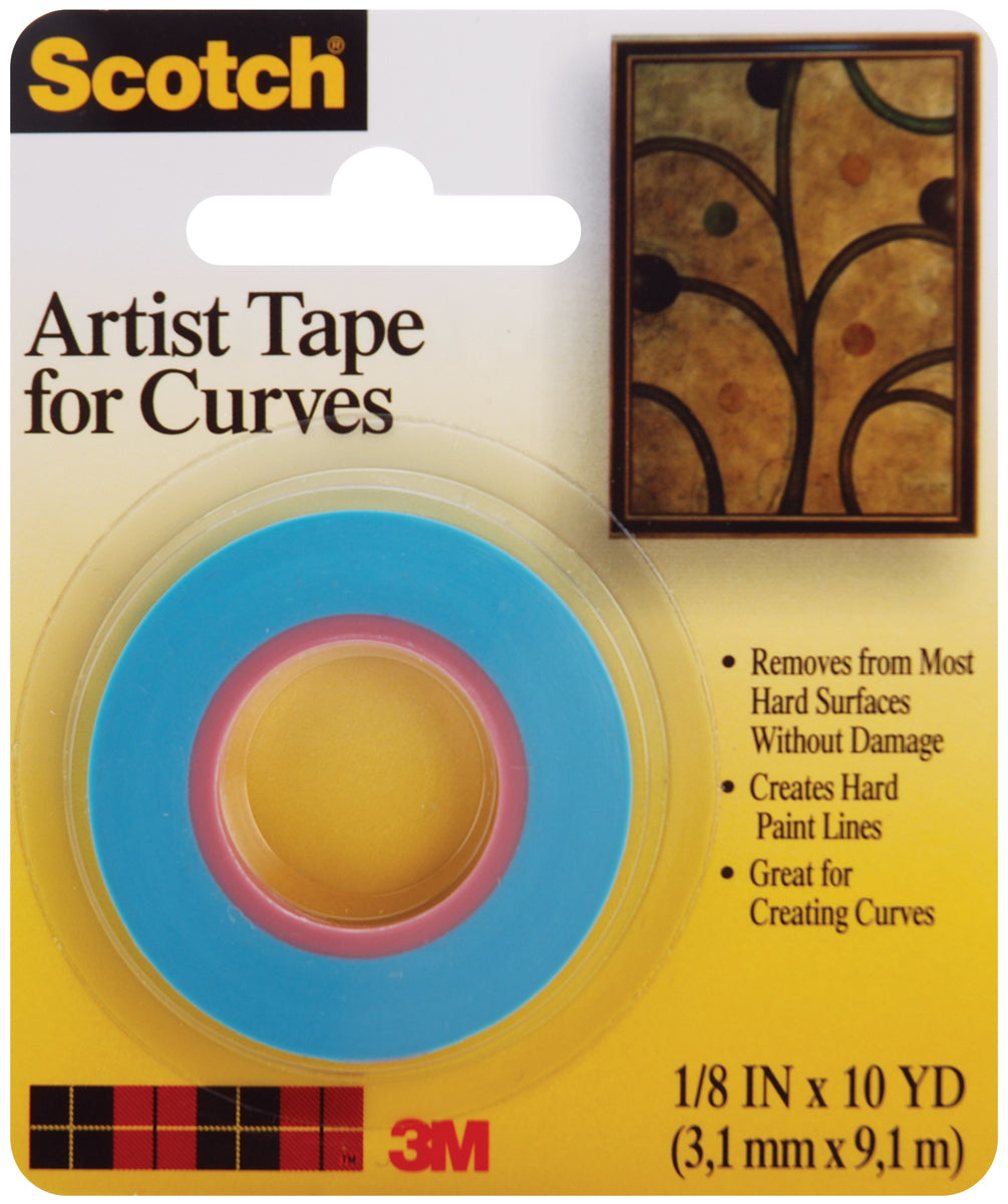 Scotch Artist Tape For Curves-.125"X10yd