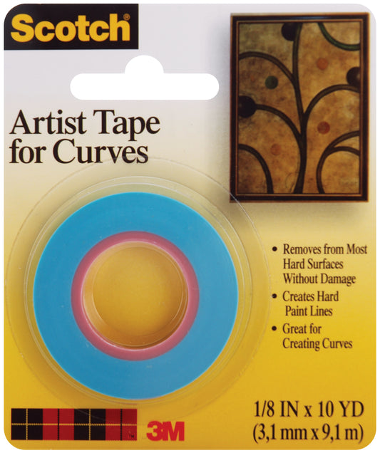 Scotch Artist Tape For Curves-.125"X10yd