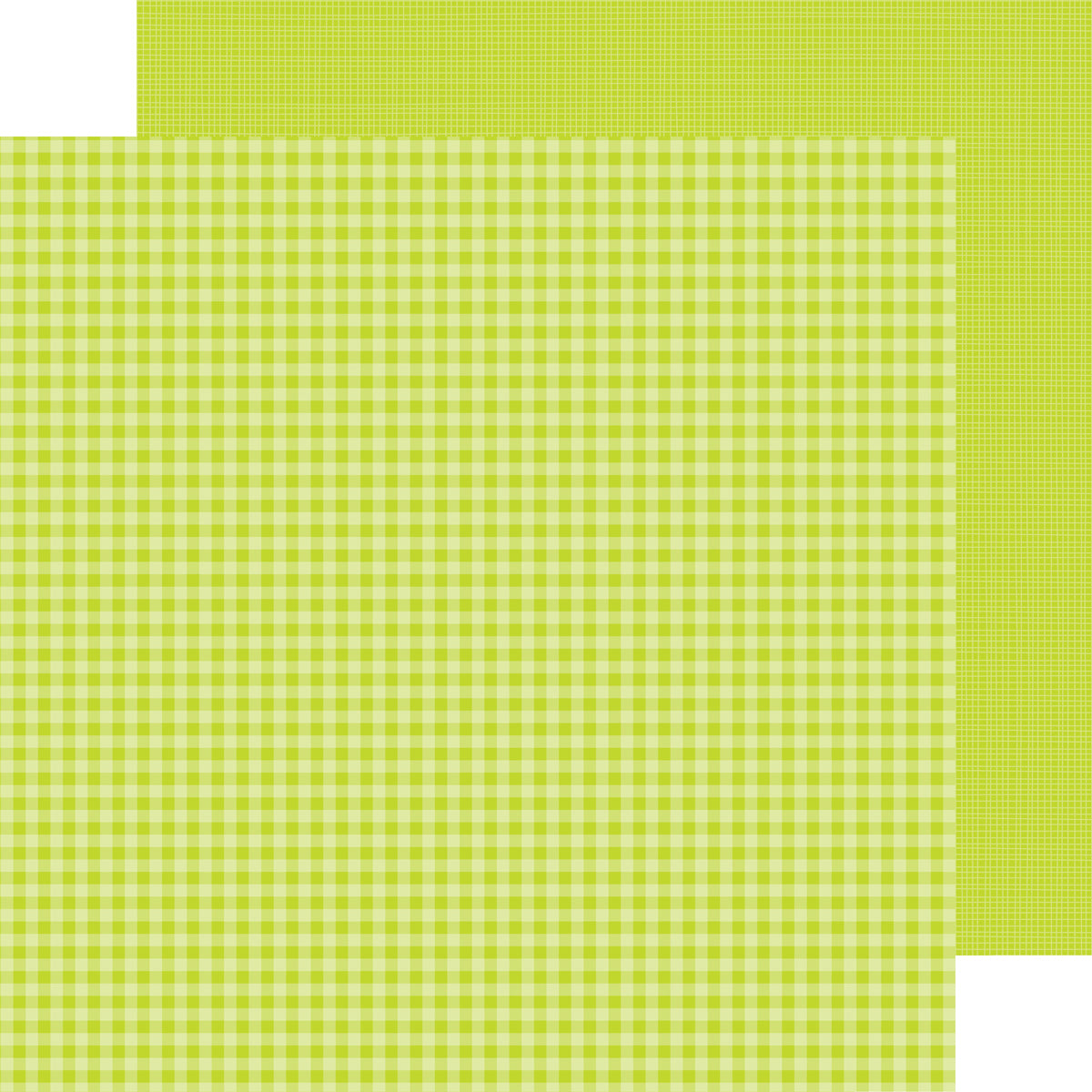 Doodlebug Petite Prints Gingham/Linen Cardstock 12"X12"- Select Style