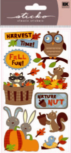 Sticko Harvest Stickers-Glitter Harvest Time