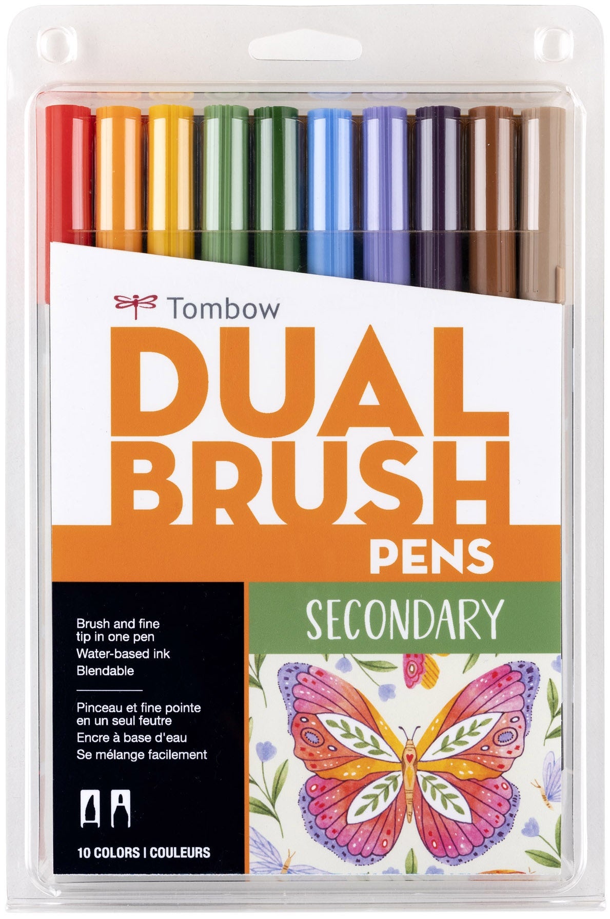 Tombow Dual Brush Pens 10/Pkg-Muted