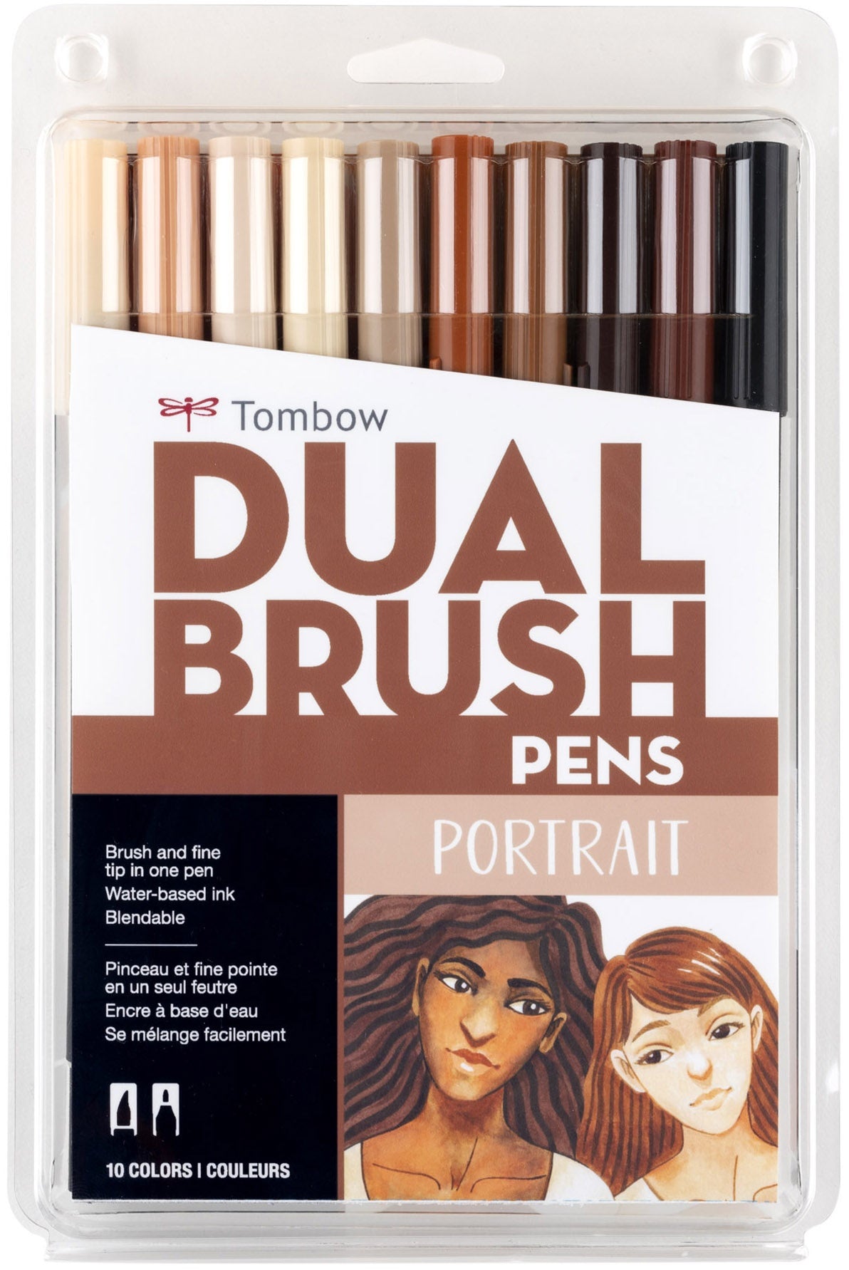 Tombow Dual Brush Pens 10/Pkg-Muted