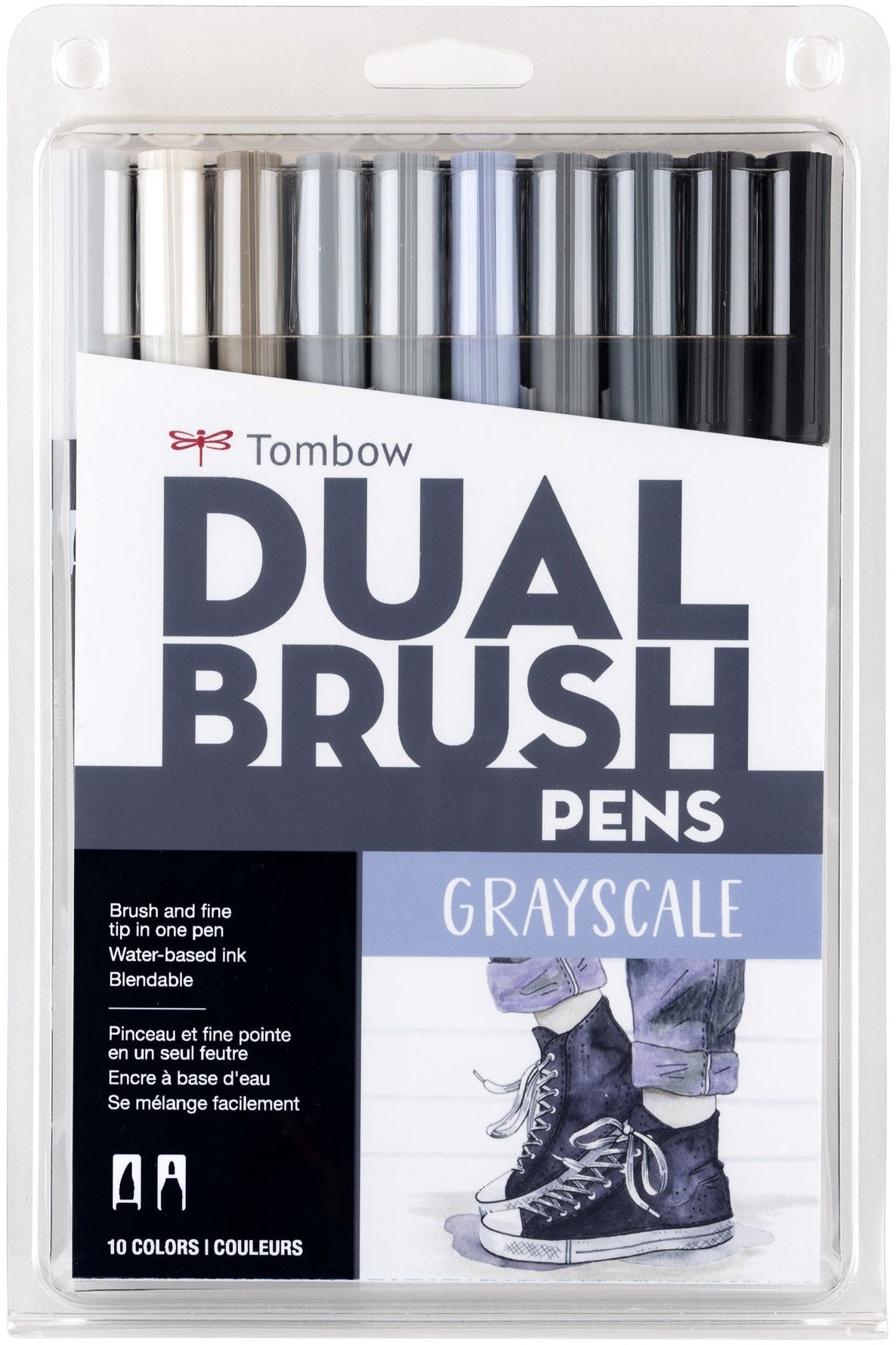 Tombow Dual Brush Pens 10/Pkg-Muted