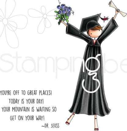 Stamping Bella Cling Stamps-Uptown Girl Grace The Graduate