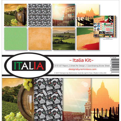Reminisce Collection Kit 12"X12"-Italia