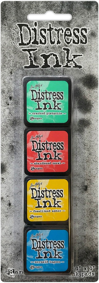 Tim Holtz Distress Mini Ink Pads 4/Pkg-Kit 18