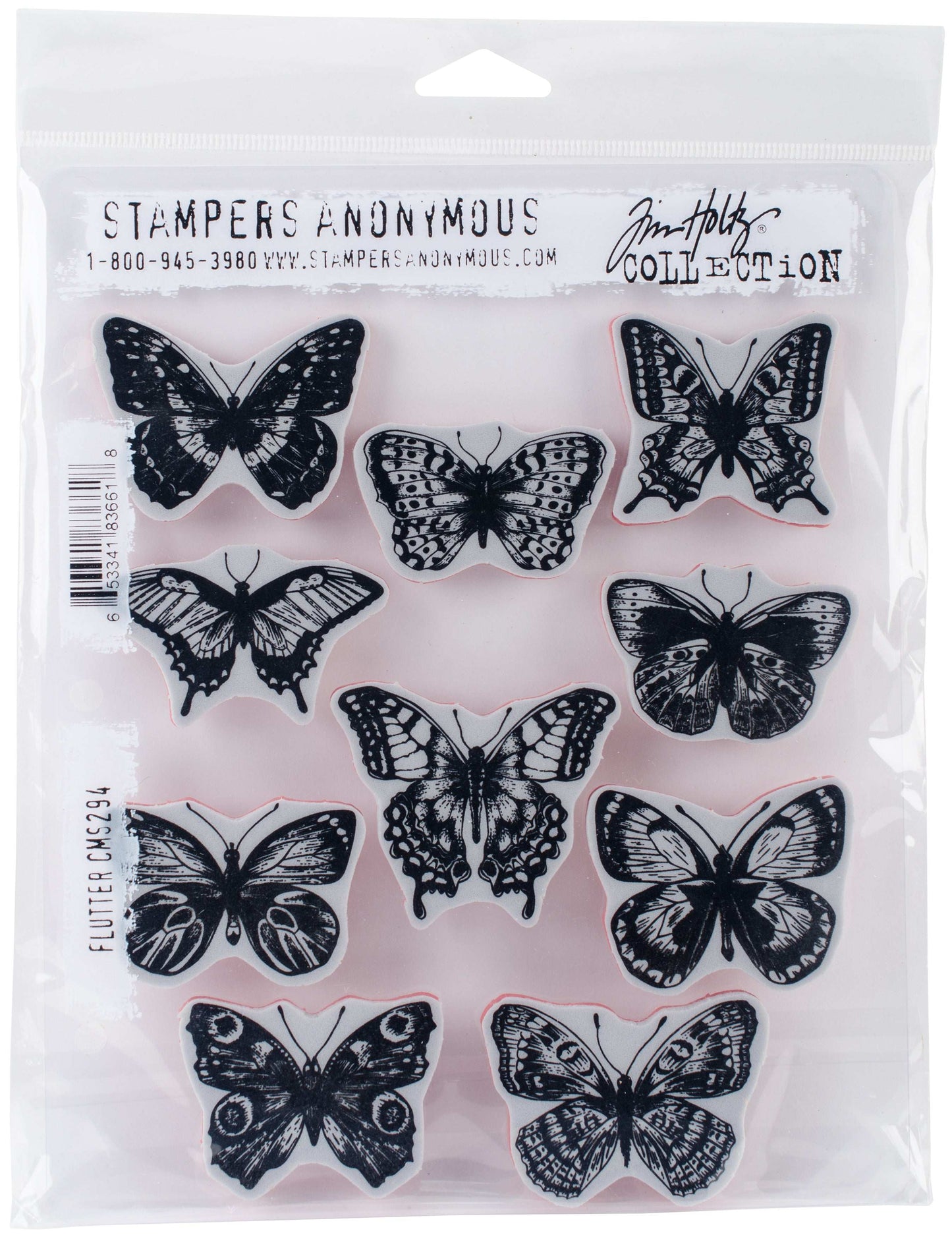 Tim Holtz Cling Stamps 7"X8.5"-