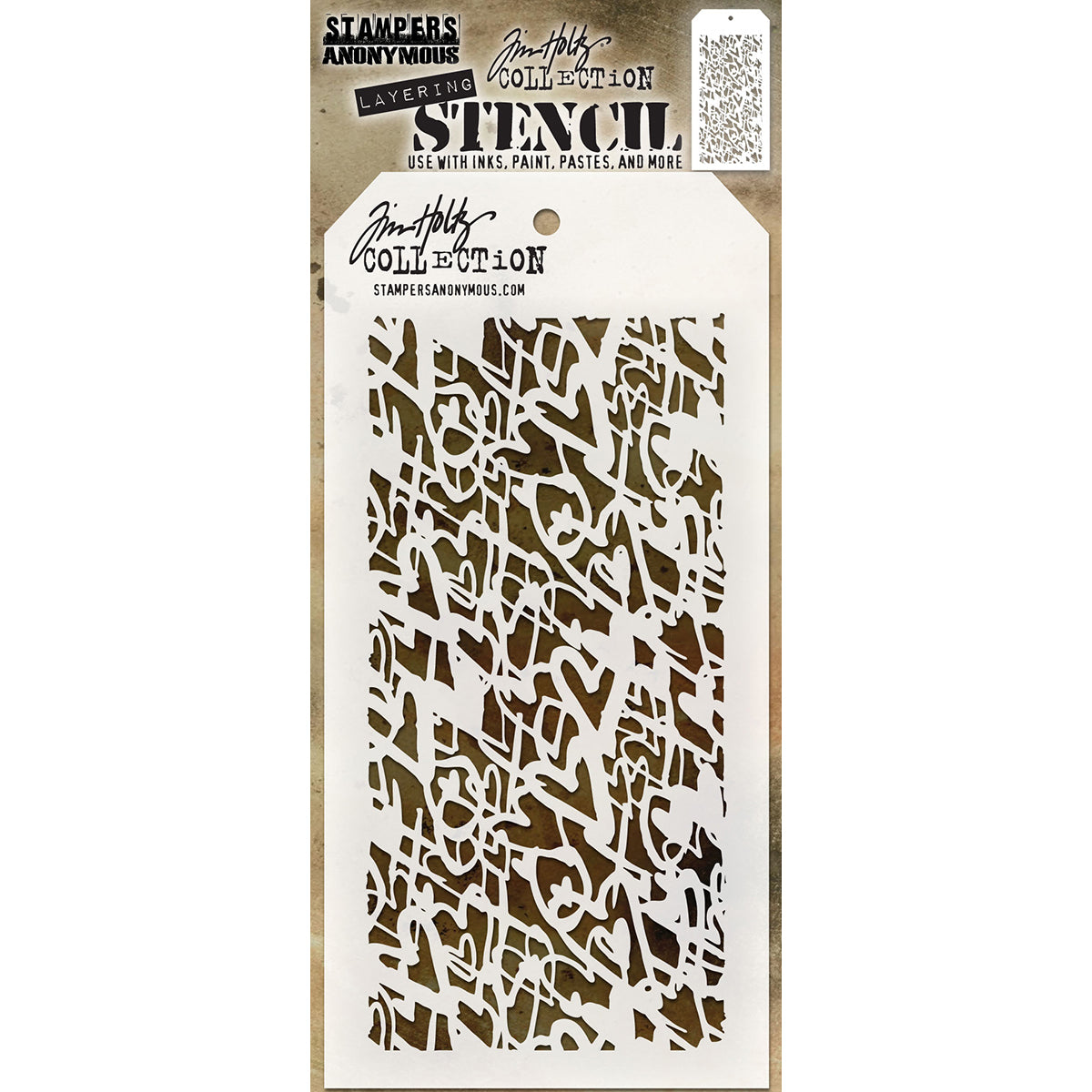 Tim Holtz Layered Stencil 4.125"X8.5"-