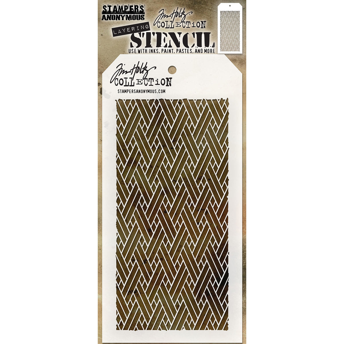 Tim Holtz Layered Stencil 4.125"X8.5"-Splatters